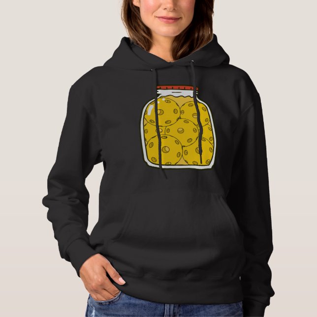 Pickleball Jar   for Pickleball Player Hoodie (Front)