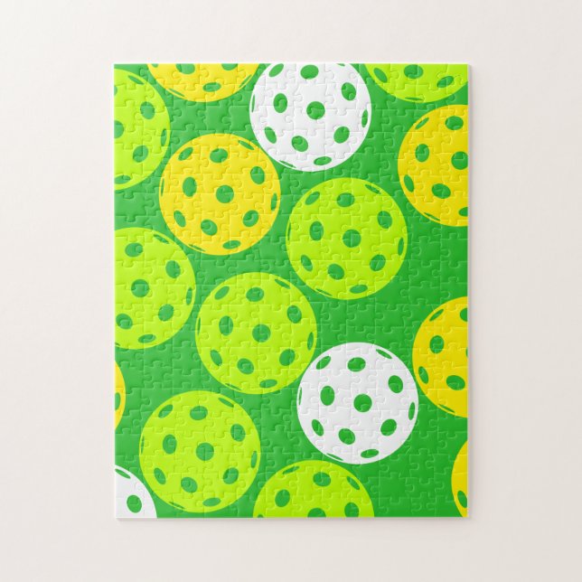 Pickleball Jigsaw Puzzle. Balls, balls, balls!  Puzzle (Vertical)