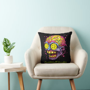 Pickleball Junkie - funny pickleball black Cushion