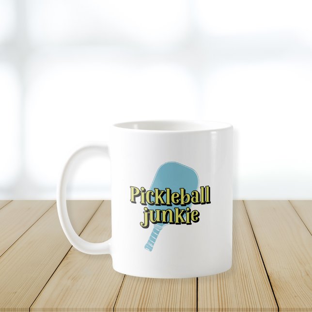 Pickleball Junkie Pickleball Paddle Coffee Mug (Creator Uploaded)
