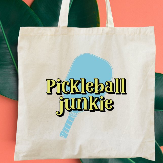 Pickleball Junkie Pickleball Paddle Tote Bag (Creator Uploaded)