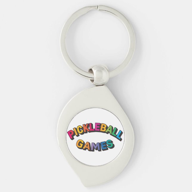 Pickleball Keychain (Front)