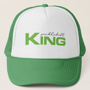Pickleball King – Bold Green Sports Typography  Trucker Hat