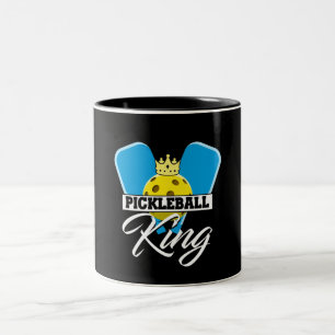 Pickleball King - Funny Pickleball Champion Two-Tone Coffee Mug