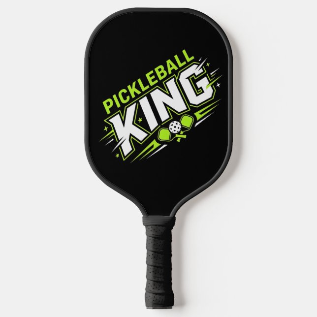 Pickleball King Funny Pickleball Paddle (Front)