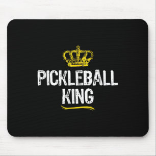 Pickleball King Men Boys Player Funny Cool Mouse Pad