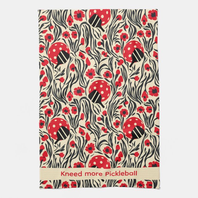 Pickleball Kitchen Dinker   Tea Towel (Vertical)