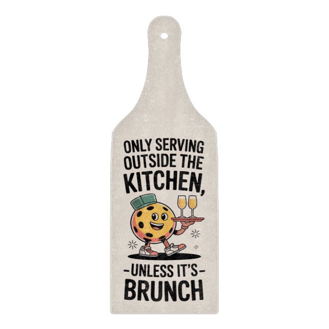 Pickleball Kitchen Violation Brunch Exception Cutt Cutting Board (Front)
