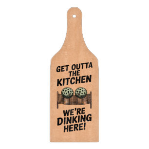 Pickleball Kitchen Zone Warning Sign Cutting Board