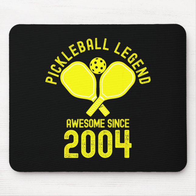 Pickleball legend awesome since 2004 retro 22nd mouse pad (Front)