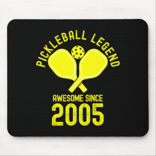 Pickleball legend awesome since 2005 retro 21st mouse pad