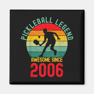 Pickleball legend awesome since 2006 retro 20th magnet