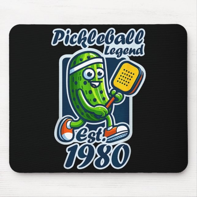 Pickleball legend established 1980 retro 46th mouse pad (Front)