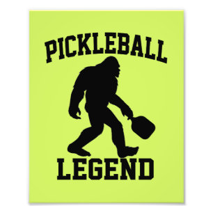 Pickleball Legend Funny Bigfoot  Photo Print