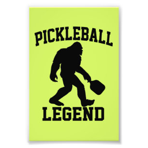 Pickleball Legend Funny Bigfoot Photo Print
