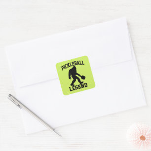 Pickleball Legend Funny Bigfoot Square Sticker