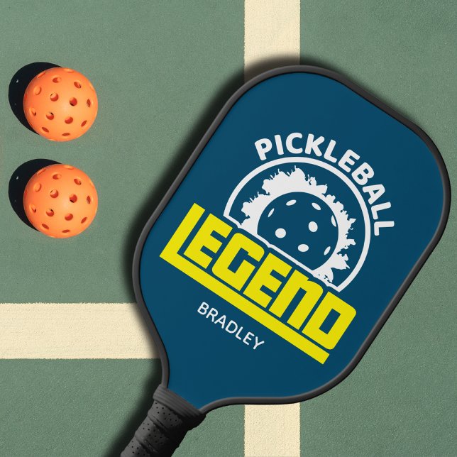 Pickleball Legend Typography Personalised Name Pickleball Paddle (Creator Uploaded)