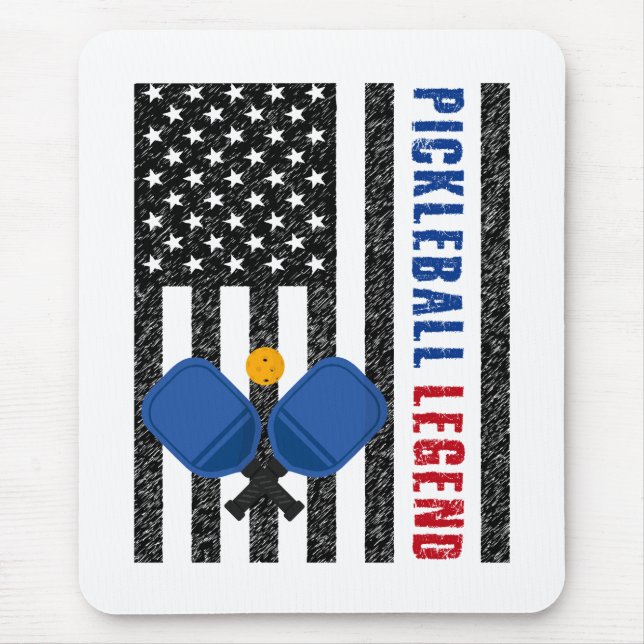 Pickleball Legend USA Mouse Pad (Front)
