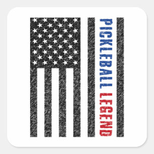 Pickleball Legend USA Square Sticker