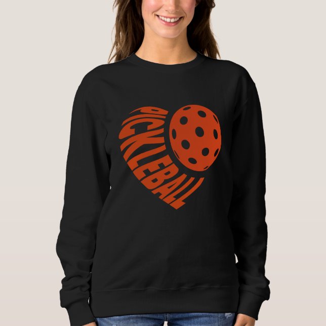 Pickleball Love Heart Happy Valentineu2019s Day Me Sweatshirt (Front)