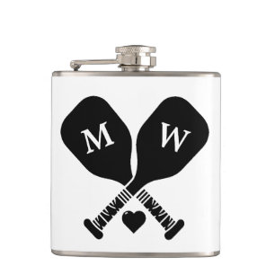 Pickleball Love Hip Flask