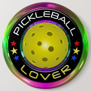 Pickleball Lover 1 Options 6 Cm Round Badge