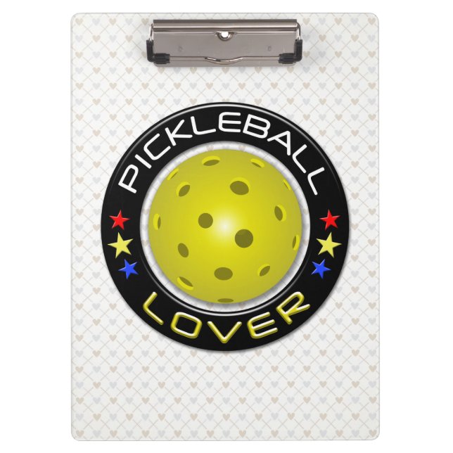 Pickleball Lover 1 Options Clipboard (Front)