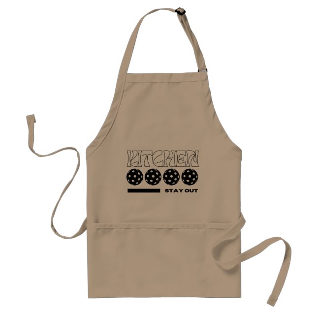 Pickleball Lover Apron: Stay out of the Kitchen Standard Apron (Front)