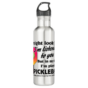 Pickleball Lover In My Head I'm Playing Pickleball 710 Ml Water Bottle
