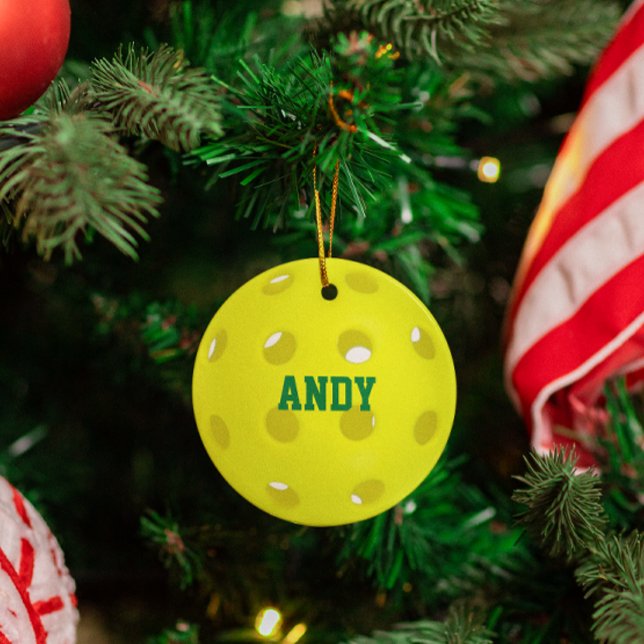 Pickleball Lover Personalised Metal Tree Decoration (Creator Uploaded)