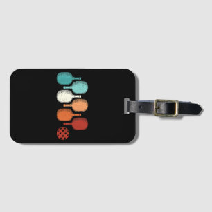 Pickleball Lover Retro Paddle Sport Vintage Luggage Tag