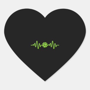 Pickleball Lover Shirt 3 Heart Sticker