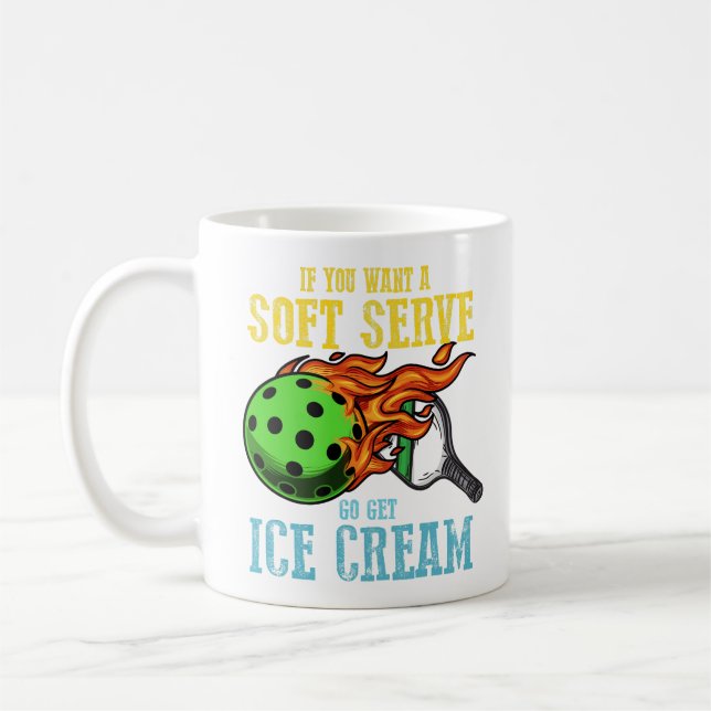 Pickleball Lover Sports Gift Coffee Mug (Left)
