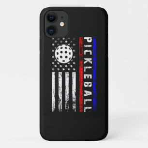 Pickleball Lovers 4th of July American Flag iPhone 11 Case