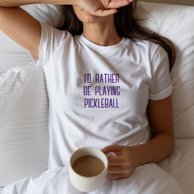 Pickleball Lover's Dream funny purple slogan T-Shirt (Creator Uploaded)