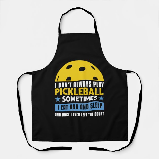 Pickleball Lovers Funny Pickleball       Apron (Front)