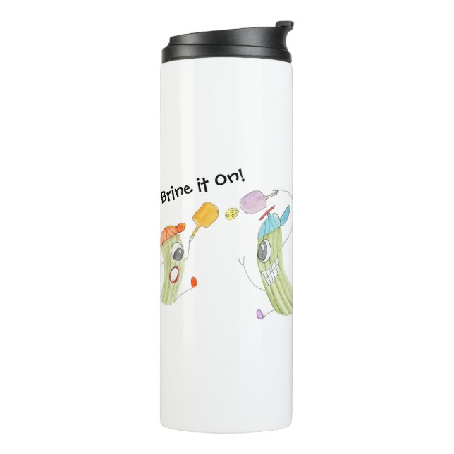 Pickleball Match Thermal Tumbler (Rotated Left)