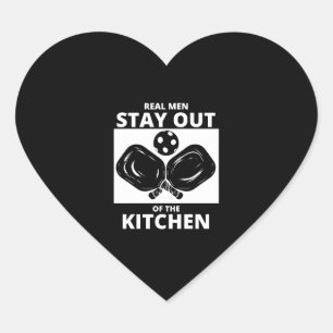 Pickleball Men Paddle Pickleball Player Heart Sticker