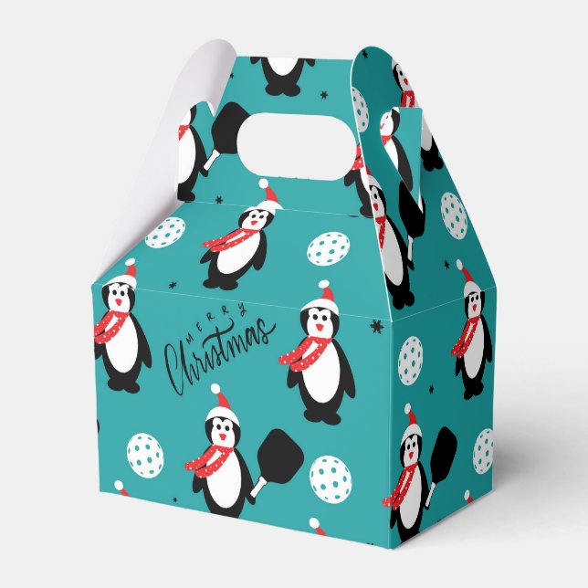🐧 Pickleball Merry Christmas 🎁   Favour Box (Front Side)