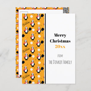 🐧 Pickleball Merry Christmas 🎁   Postcard