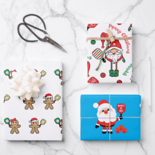  Pickleball 🎅🎁Merry Christmas  Wrapping  Paper Sheet