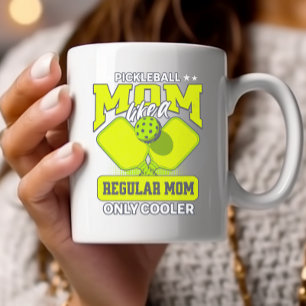 Pickleball Mom Like a Regular Mom only Cooler Two-Tone Coffee Mug