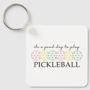 Pickleball Mom Player Paddle Sport Key Ring
