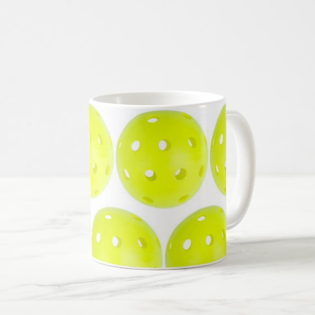 Pickleball Mug White (Front Right)