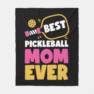 Pickleball Mum Mother Best Fleece Blanket