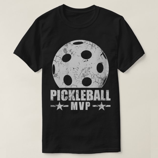 Pickleball MVP Player Team Coach Tournament Sports T-Shirt (Design Front)