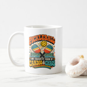 Pickleball My Favourite Form of Cardio & Chaos Coffee Mug