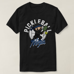 Pickleball Ninja Funny Martial Arts Sports Paddle T-Shirt