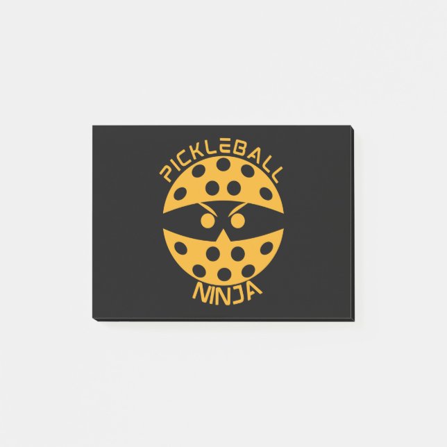 Pickleball ninja - orange post-it notes (Front)