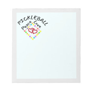 Pickleball Notepad for Memos, Lists and Notes